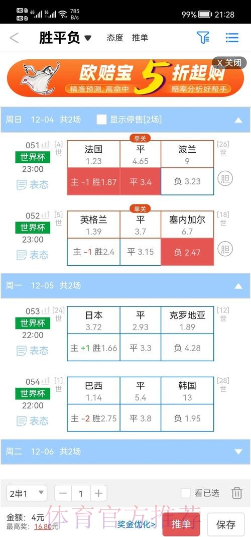 官方权威解读世界杯盘口趋势